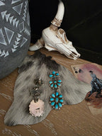 FAIRREN BEGAY TURQUOISE CHANDELIER EARRINGS