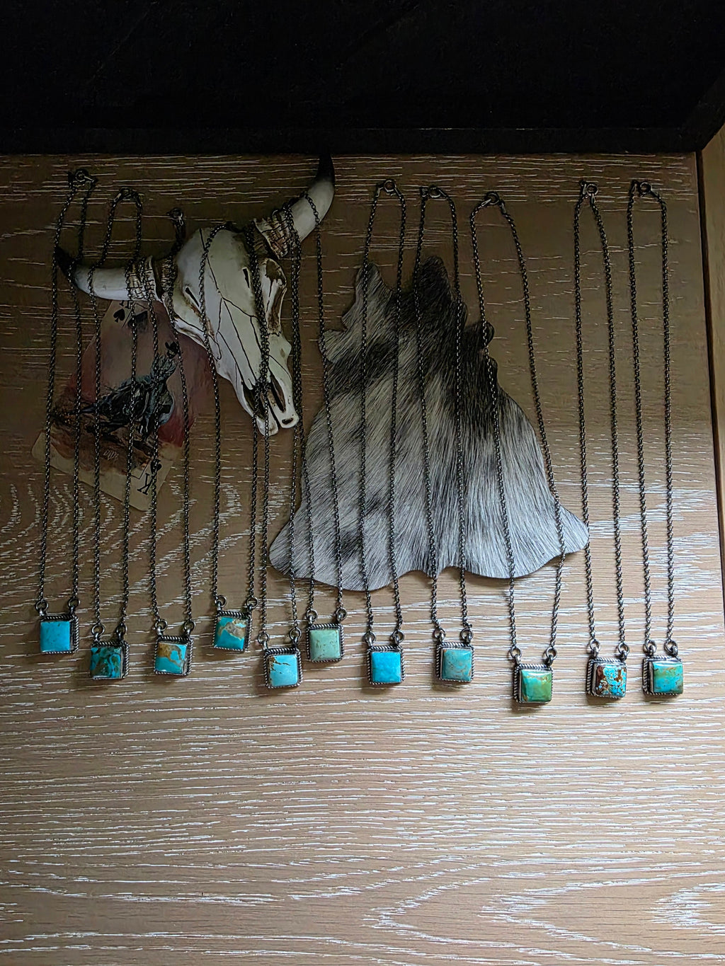 THE DIXON LITTLE TURQUOISE SQUARE NECKLACE