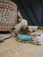 BENNIE RAMONE THUNDER CREEK TURQUOISE STATEMEANT PENDANT