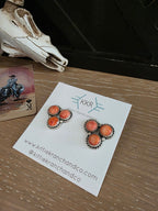 THE MAXINE RAMIREZ SPINY OYSTER SHELL CLUSTER STUDS
