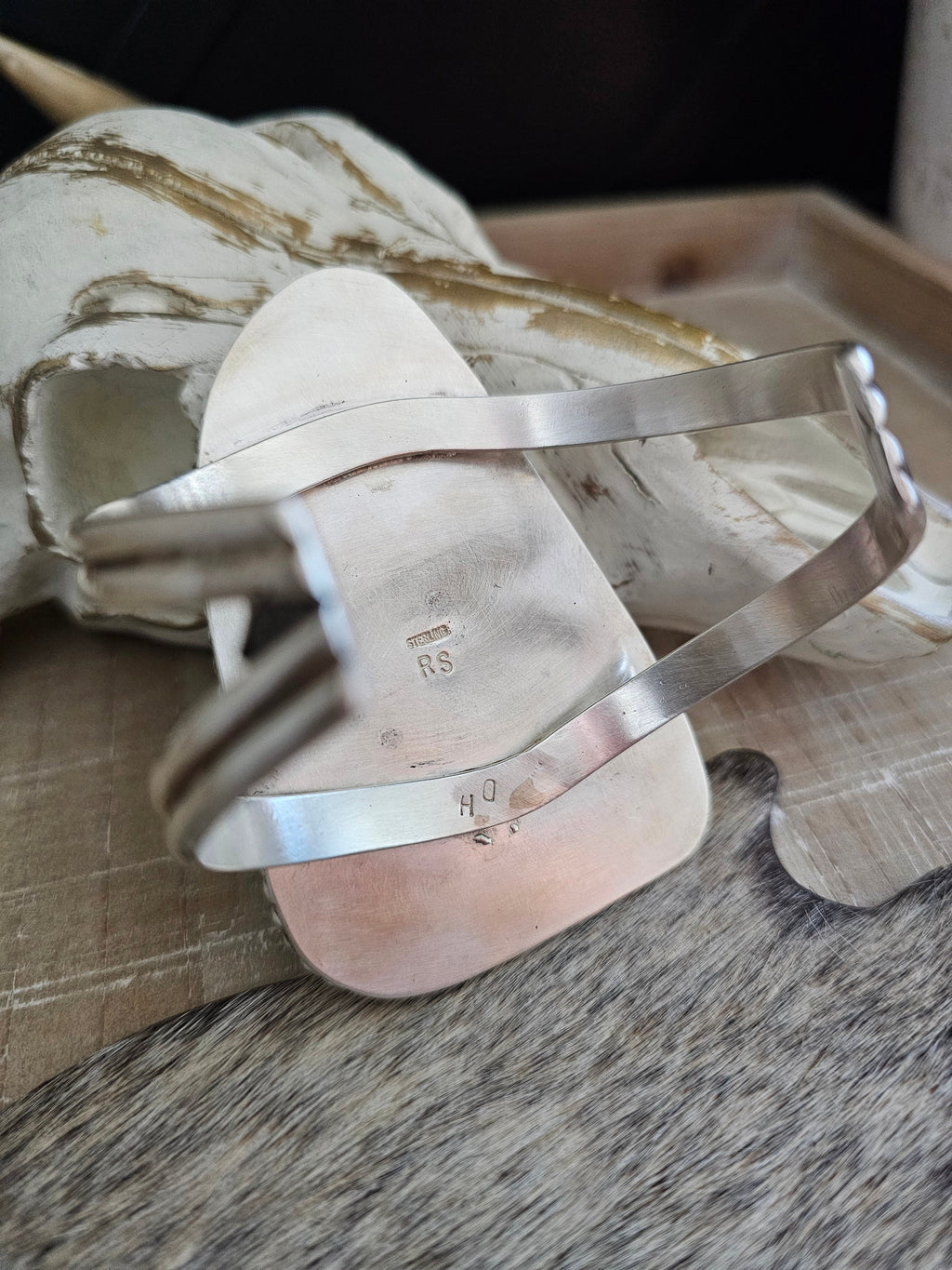 RENA SHELLY #8 TURQUOISE CUFF