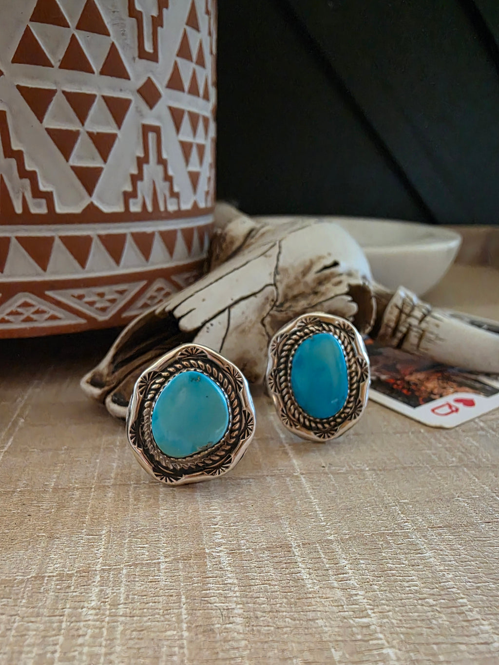 RENELL PERRY CHACO TURQUOISE RING