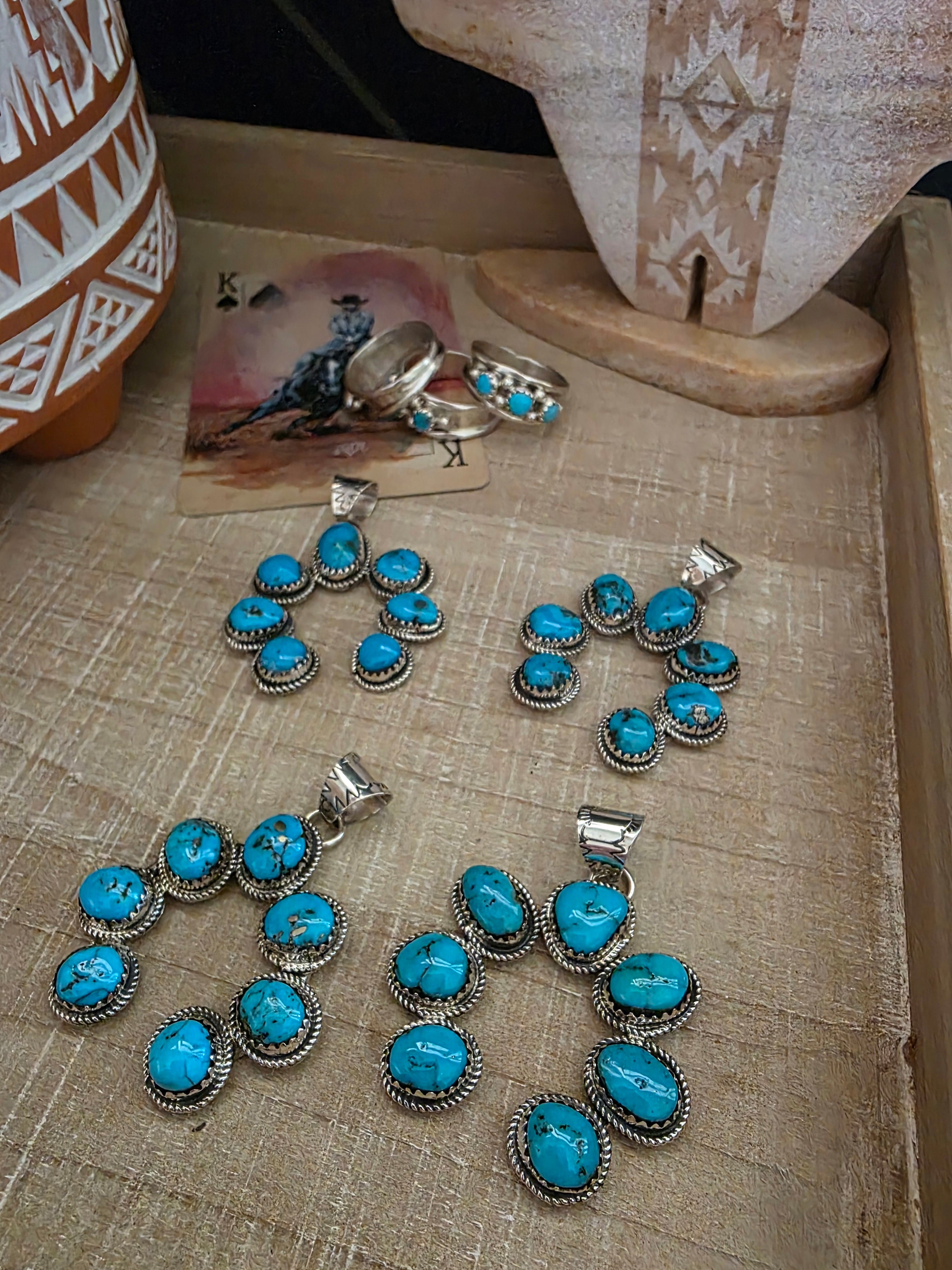 RITA DAWES TURQUOISE NAJA PENDANT