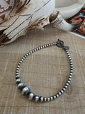 STERLING SILVER MULTI NAVAJO PEARL BRACELET