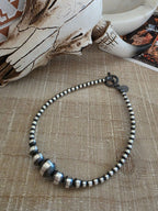 STERLING SILVER MULTI NAVAJO PEARL BRACELET