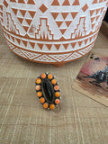 SPENCER SPINY OYSTER AND BLACK ONYX RING