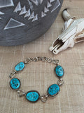 RITA DAWES FIVE STONE TURQUOISE BRACELET