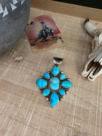THE WILSON TURQUOISE CLUSTER PENDANT