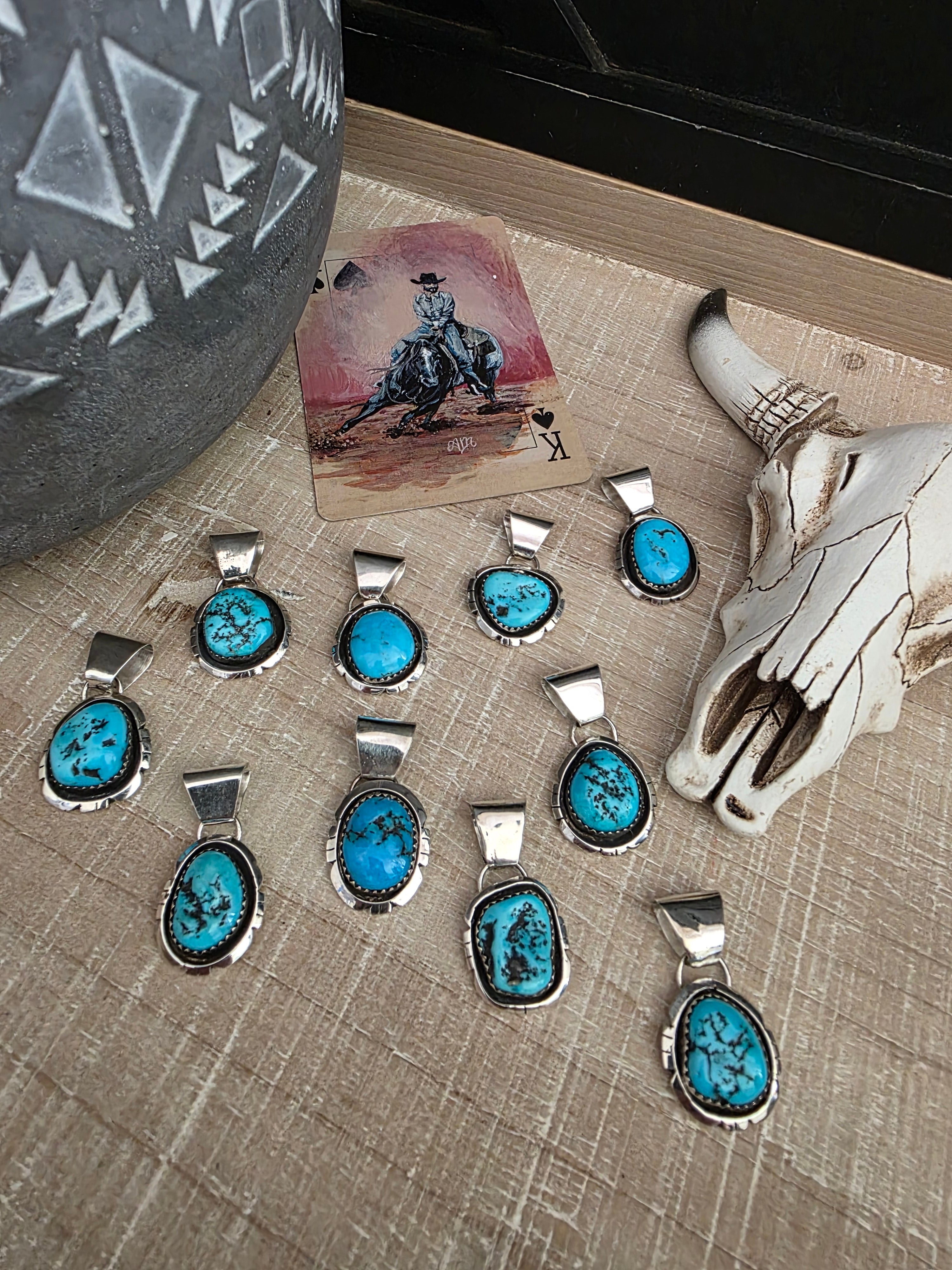 MICHAEL McCRAY TURQUOISE PENDANT