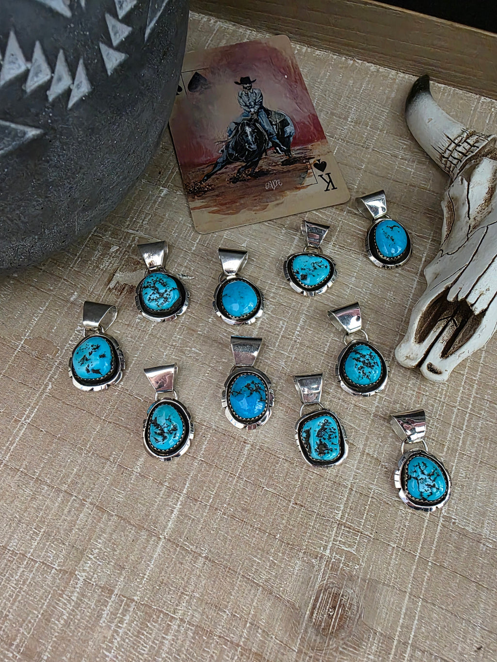 MICHAEL McCRAY TURQUOISE PENDANT