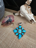 THE WILSON TURQUOISE CLUSTER PENDANT