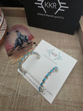 THE BERNARD CACHINI TURQUOISE HOOP EARRINGS