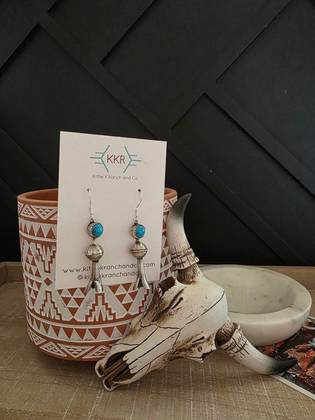 EMILY TSOSIE BLOSSOM DANGLE EARRINGS
