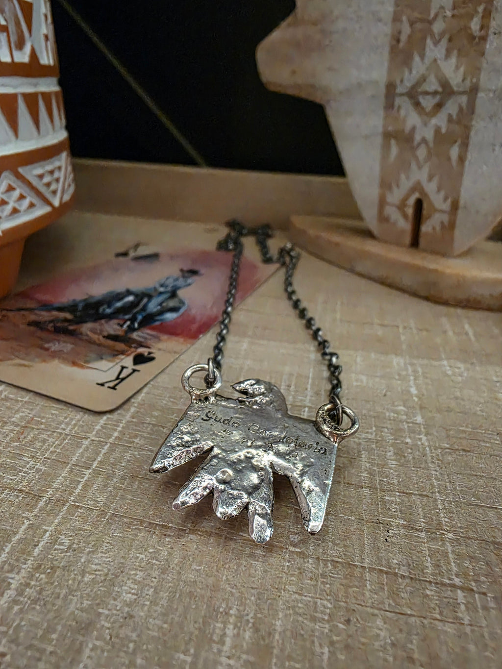 JUDE CANDELARIA LITTLE TURQUOISE THUNDERBIRD NECKLACE