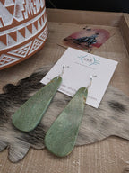 THE KINGMAN TURQUOISE SLAB EARRINGS