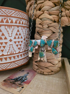 JUDE CANDELARIA ZUNI TURQUOISE THUNDERBIRD NECKLACE