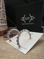 THE BERNARD CACHINI TURQUOISE HOOP EARRINGS