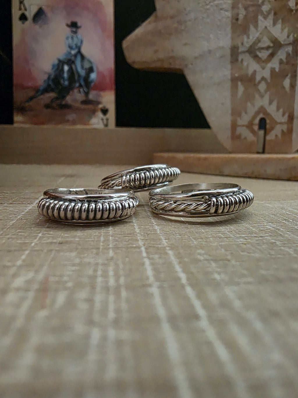 RICHARD MIKE STERLING SILVER COIL CUT RING