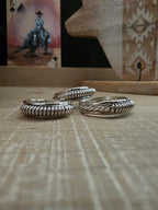 RICHARD MIKE STERLING SILVER COIL CUT RING