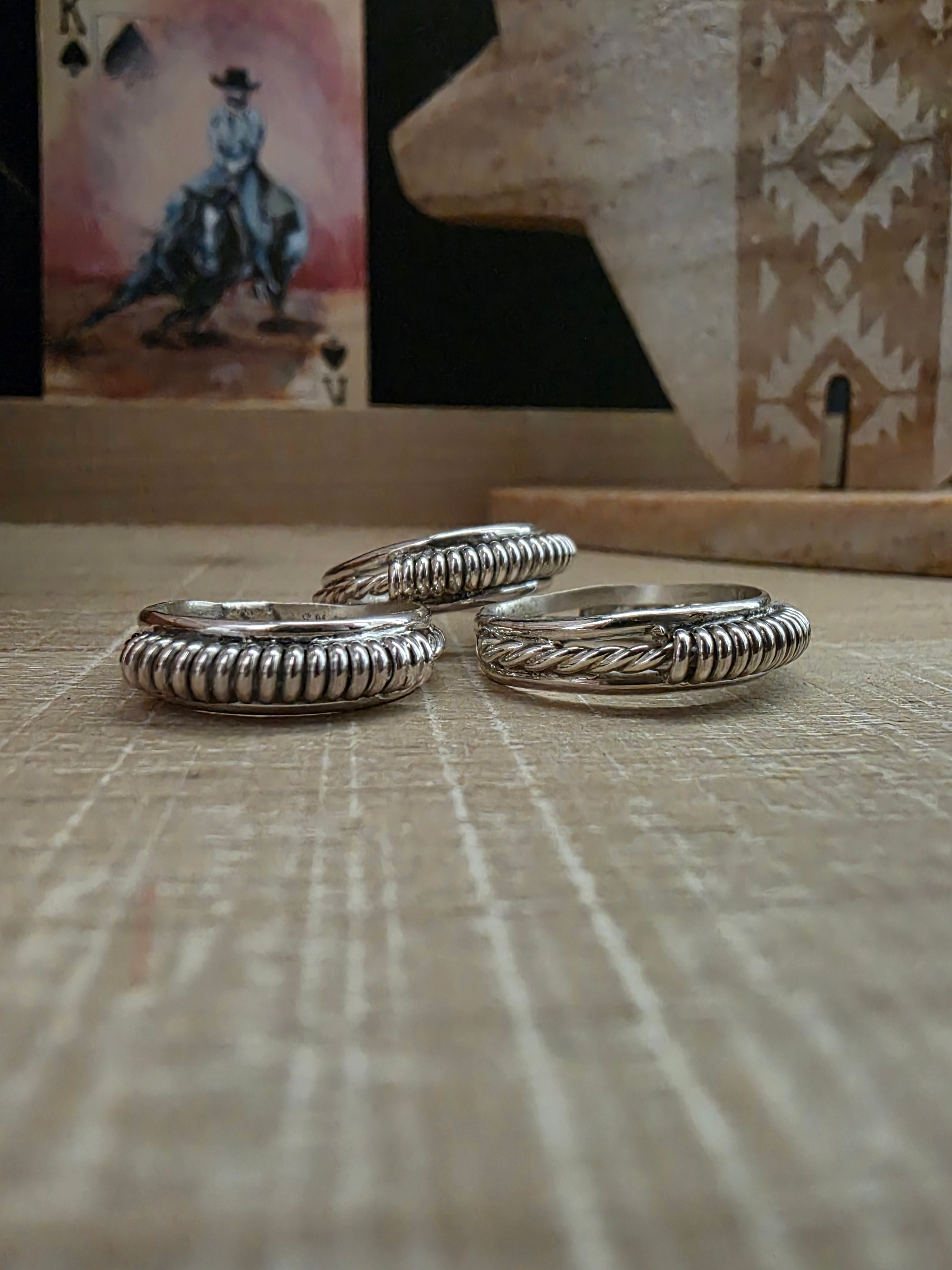 RICHARD MIKE STERLING SILVER COIL CUT RING