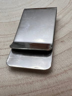 Sherry Nez Zuni Multi-Stone Inlay Money Clip — Sterling Silver & Stainless