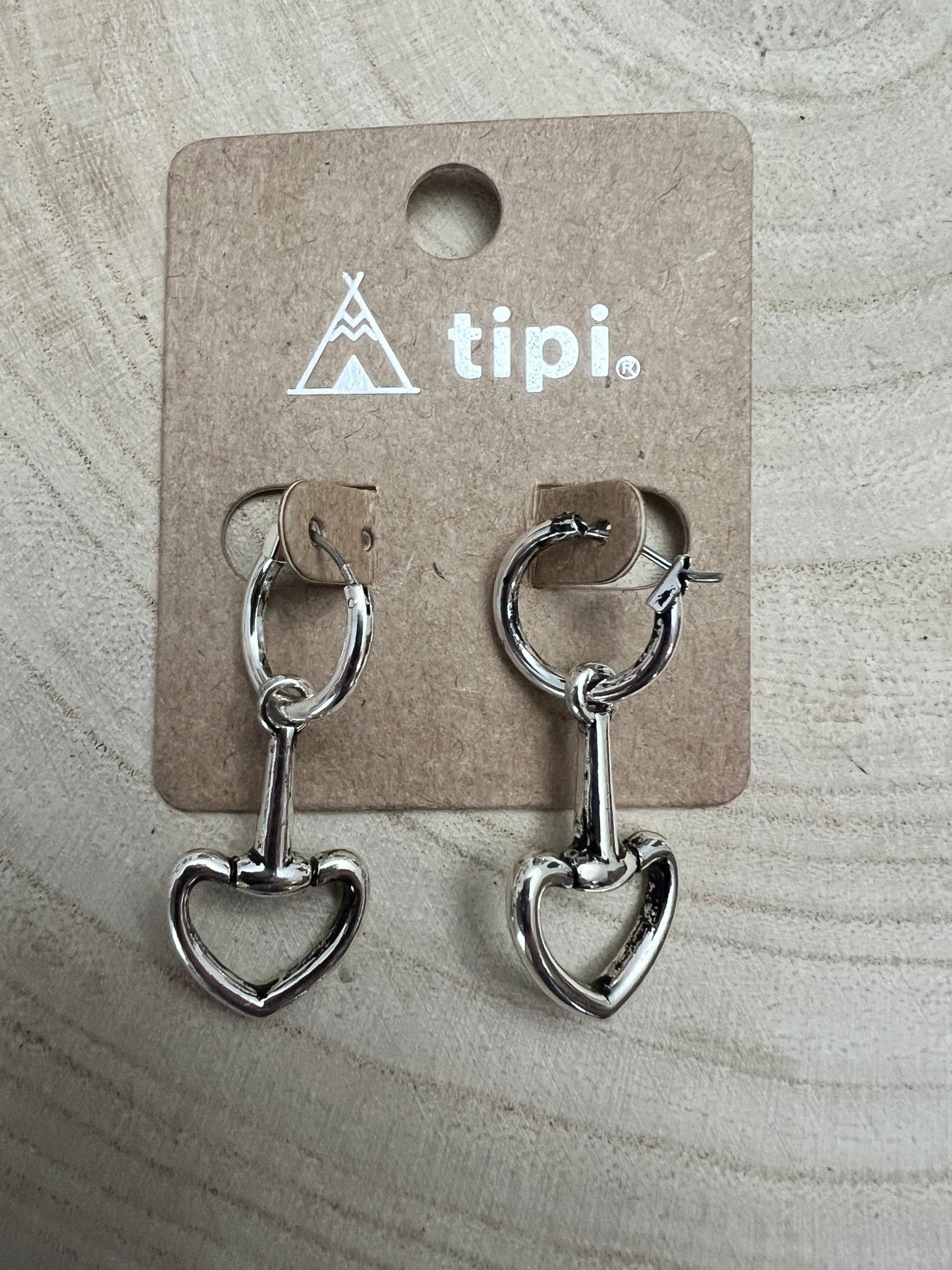 Western Snaffle Bit Dangle Hoop Earrings — Equestrian 1¼" Drop