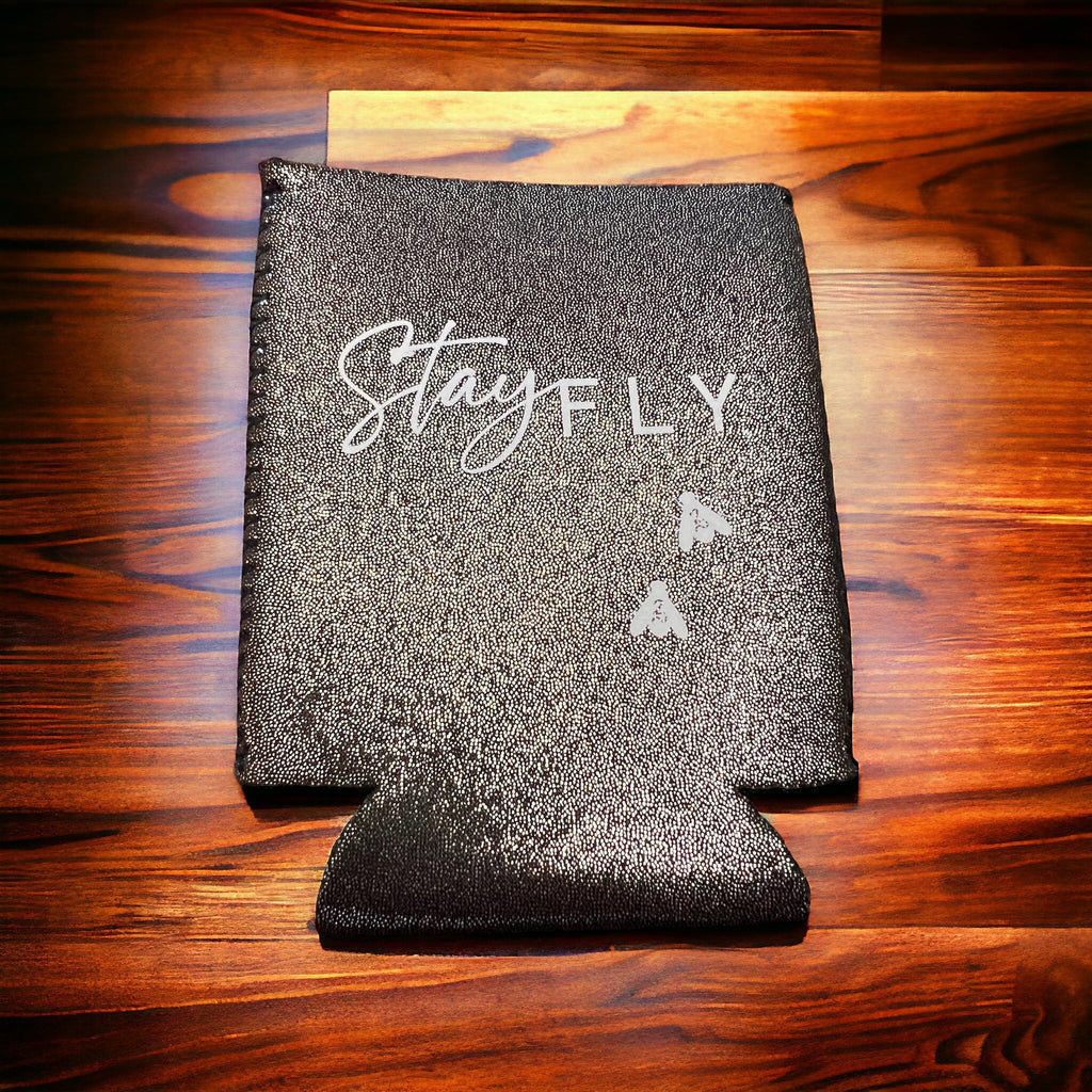 Stay Fly Regular 12oz Can Koozie (It Sparkles)