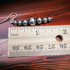 Sterling Pearl Drop Earrings — 1.5 inch drop (Made in USA, 4-5-6-8mm)