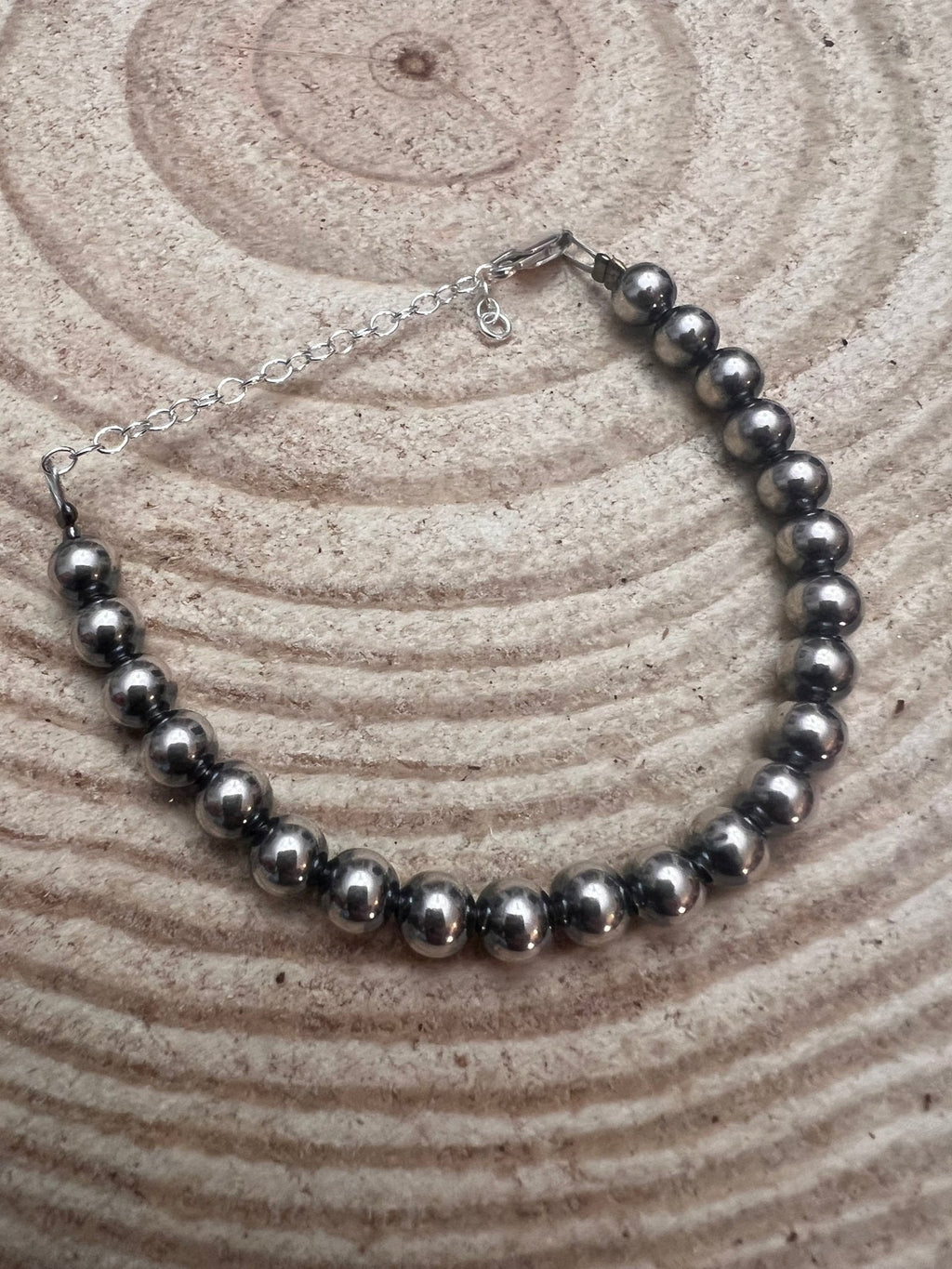 Sterling Pearl Bracelet — Available in 3mm, 4mm, 5mm, or 6mm