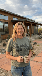 "The Devil Can Scrap" Western Christian Desert Graphic Tee — Vintage Cotton-Poly Blend Faith Statement