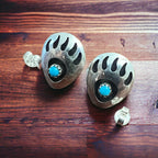 Leroy Parker Navajo Turquoise & Sterling Silver Post Earrings