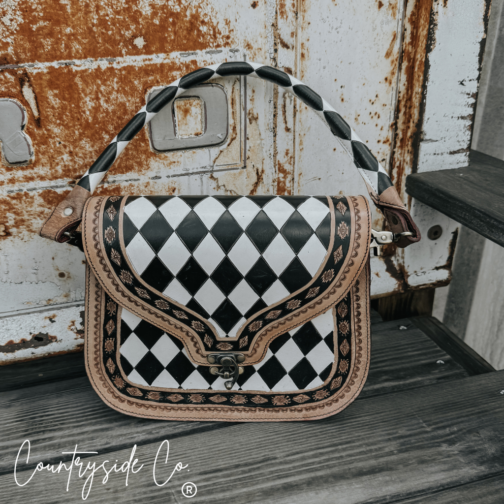 Zadie Tooled Leather Concealed Carry Handbag