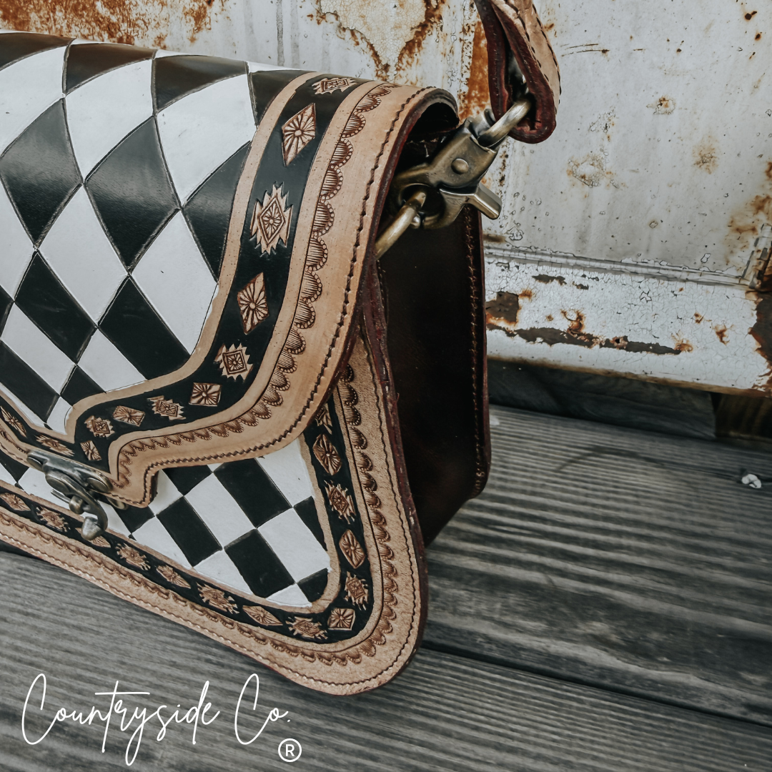 Zadie Tooled Leather Concealed Carry Handbag