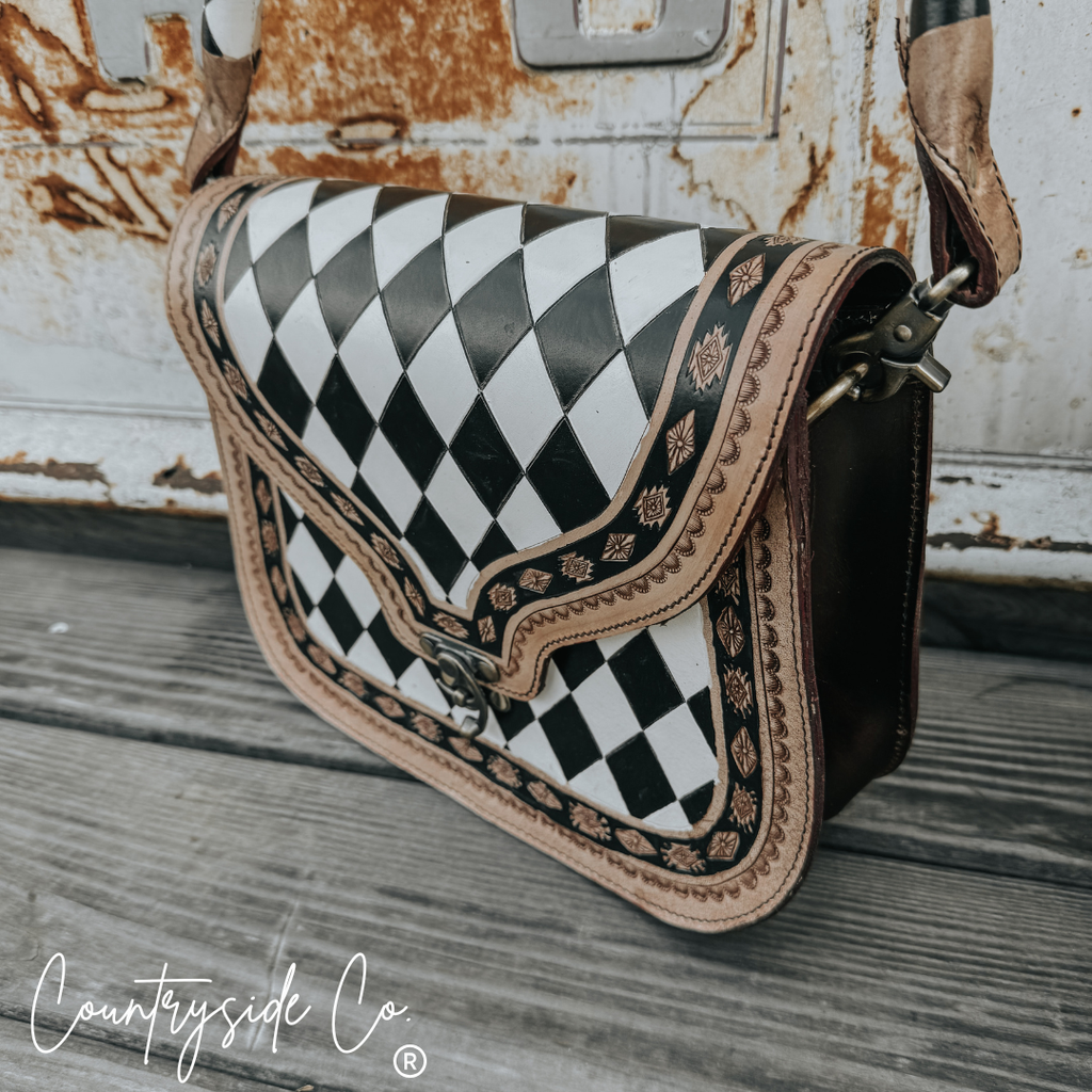Zadie Tooled Leather Concealed Carry Handbag